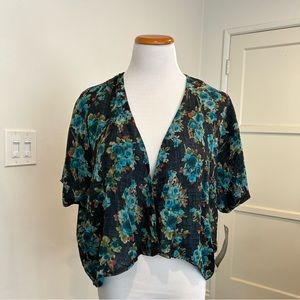 045 NY Collection Lightweight Kimono Short Sleeved Cardigan